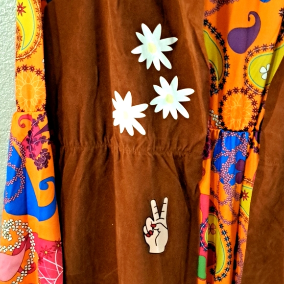 COPY 3 For 45$ - A 3 piece 70's hippie costume . NWOT - Picture 2 of 7